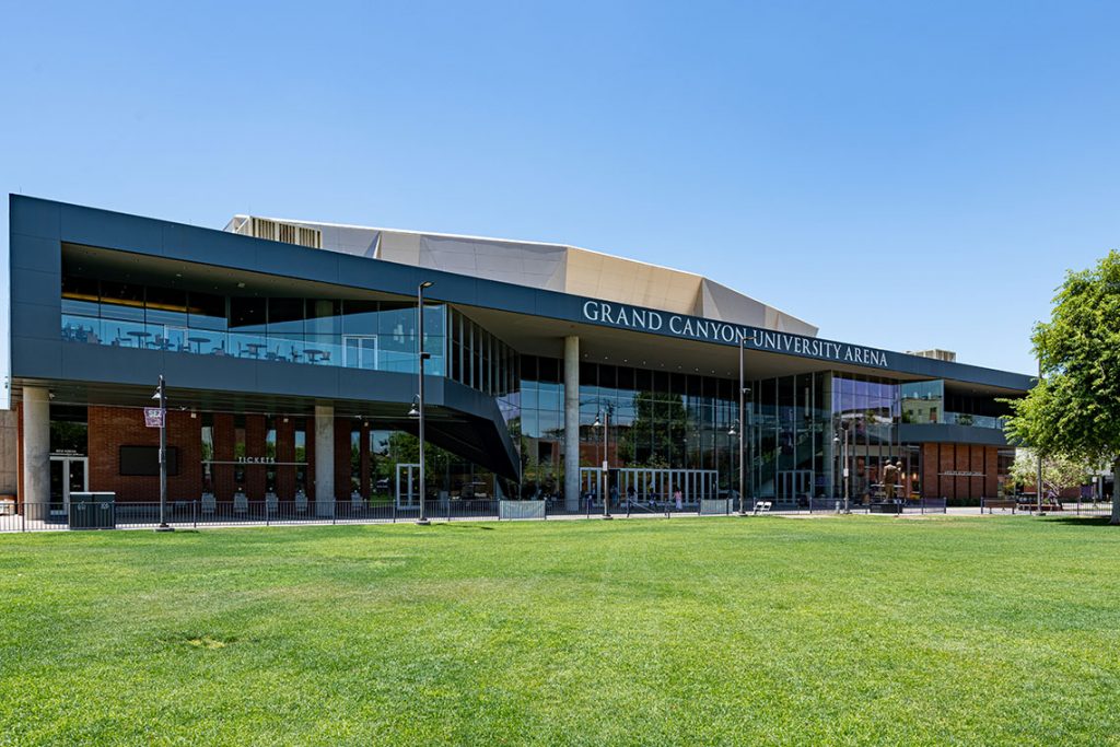 Outside view of GCU Arena 