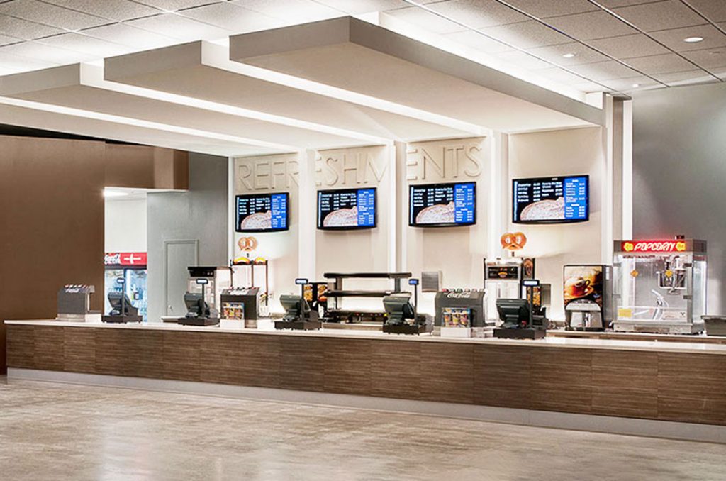 Concession stand inside the GCU Arena