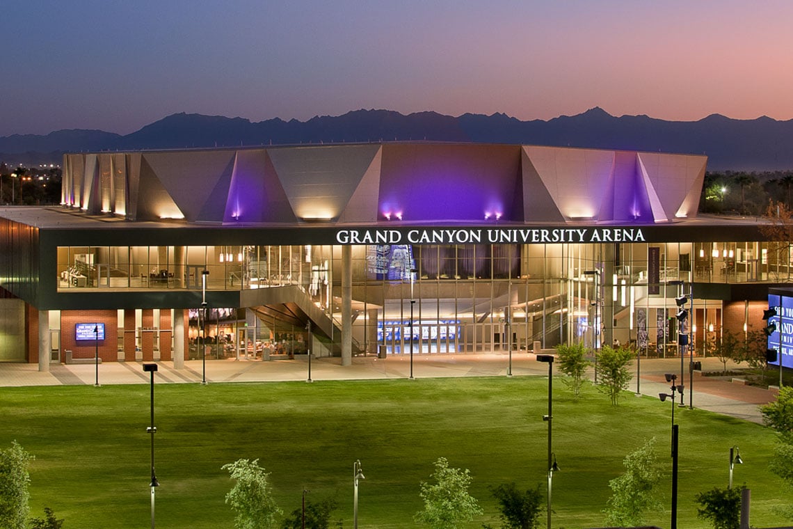 Outside view of the GCU Arena