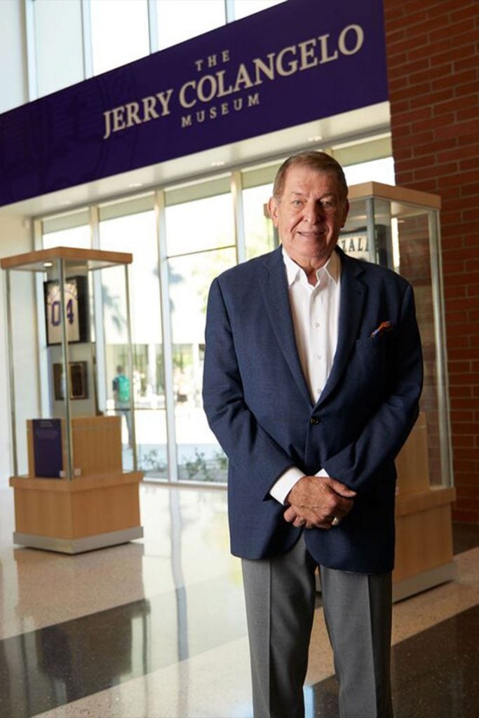 Jerry Colangelo standing inside of the Jerry Colangelo museum