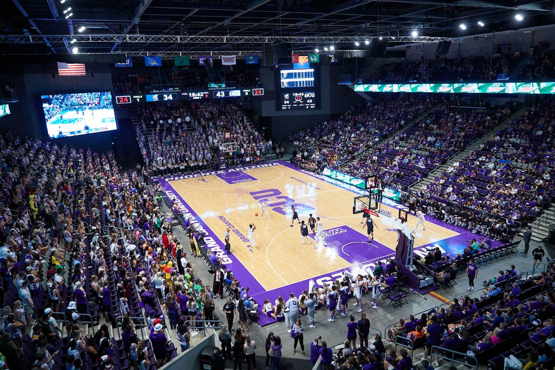 GCU Basketball Game taking place at the GCU Arena