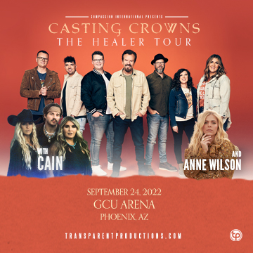 Casting Crowns The Healer Tour album cover